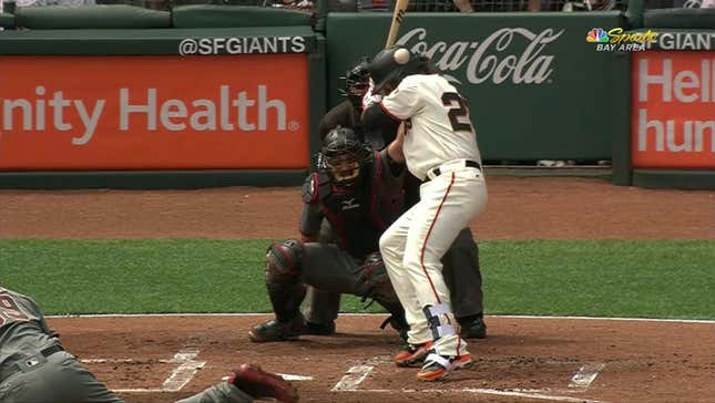Buster Posey Exits Game After Taking Pitch To Head