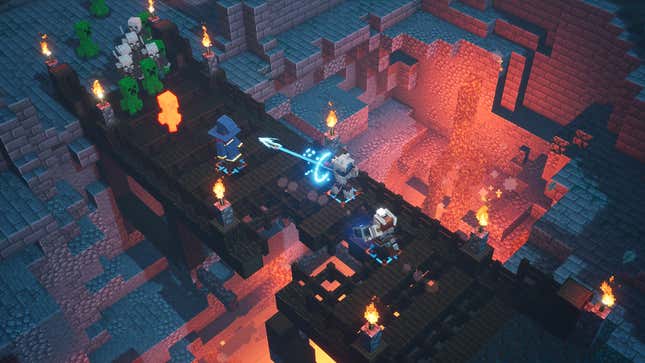 Minecraft Dungeons' cross-platform multiplayer support arrives next