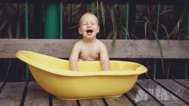 Use Your Baby Bathtub as a Baby Pool