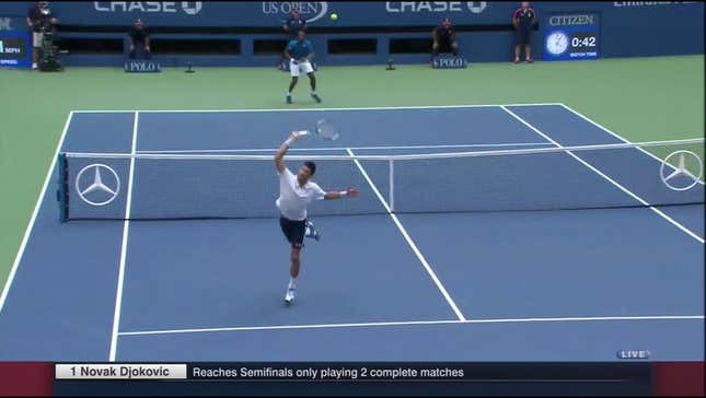 Gael Monfils And Novak Djokovic Combine For A Strange 21-Shot Rally