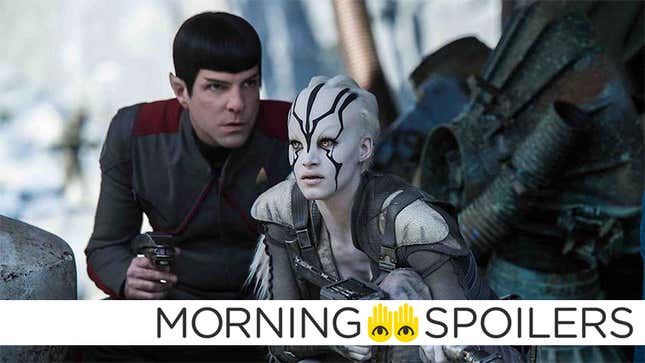 Zachary Quinto and Sofia Boutella in Star Trek Beyond.