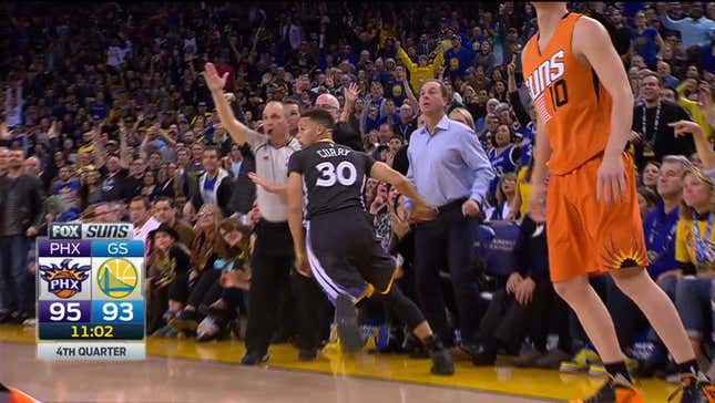 Steph Curry Running Away Before His Threes Go In Is Rude, Wonderful, And Demoralizing
