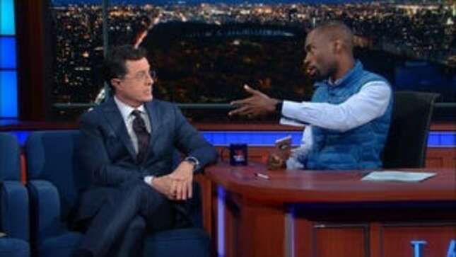 Civil Rights Activist DeRay Mckesson Gives Stephen Colbert a Lesson in White Privilege