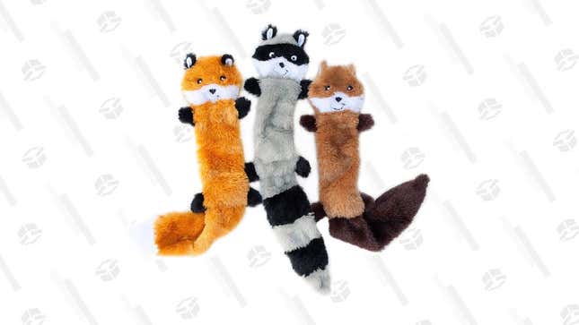 Woodland Creatures Plush Dog Toy Pack | $9 | Amazon