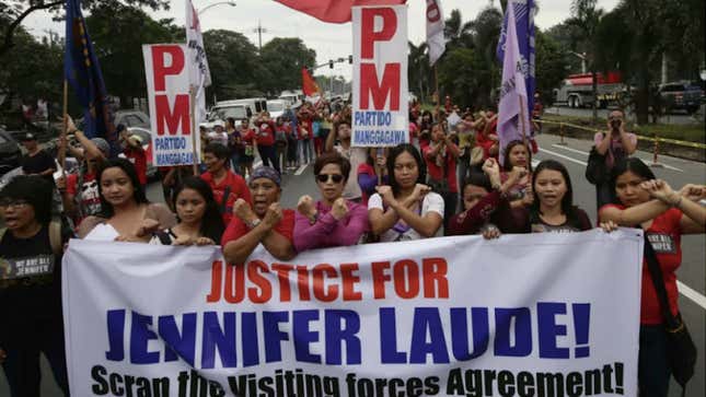 Image for article titled Philippines Suddenly Pardons U.S. Marine Who Murdered Trans Woman