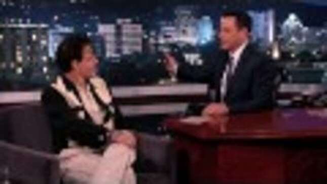 Johnny Depp Tenderly Kisses Jimmy Kimmel (Again)