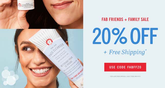 20% off First Aid Beauty Products | First Aid Beauty | Promo code FABFF2