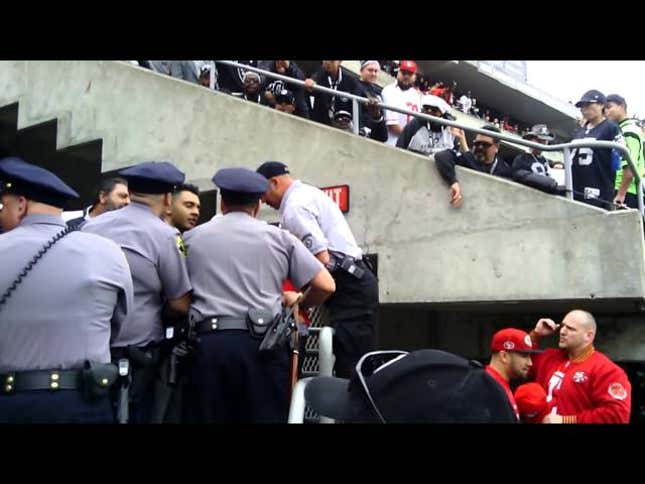 This 49ers Fan Should Have Exited The Fight When He Had The Chance