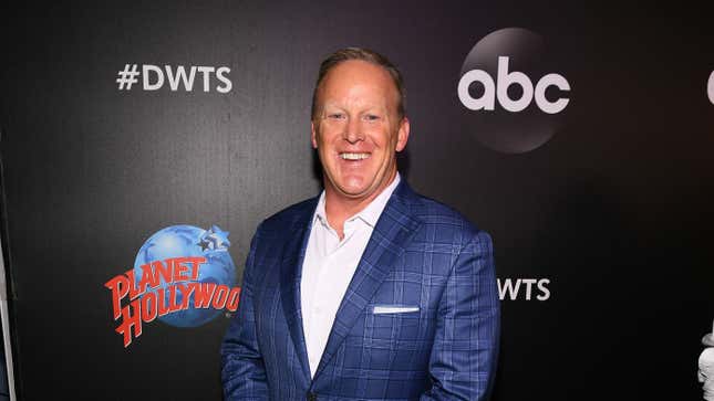 Image for article titled Dancing With The Stars host sounds pretty pissed about Sean Spicer dancing with the stars