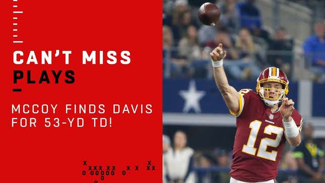 Washington Is Behind Colt McCoy, For Better Or Worse