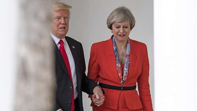 Image for article titled World Leaders Were Really Freaked Out Over Their Weird Personal Encounters With Trump