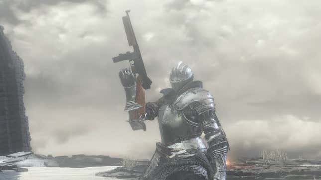 Image for article titled Dark Souls Is Presumably Easier With Assault Rifles