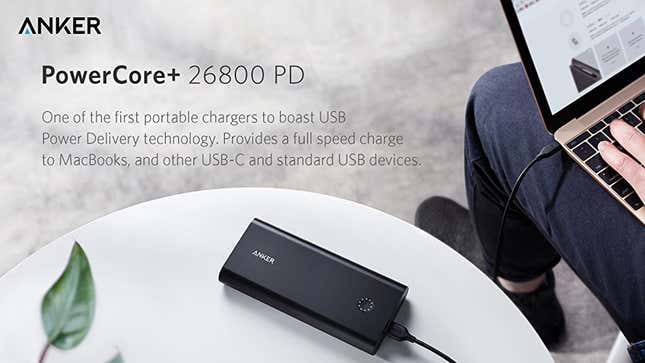 Anker PowerCore+ 26800 USB-C Battery Pack | $68 | Amazon