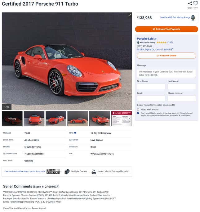 Image for article titled There Should Be A Website Like This For Every Automaker's Used Cars