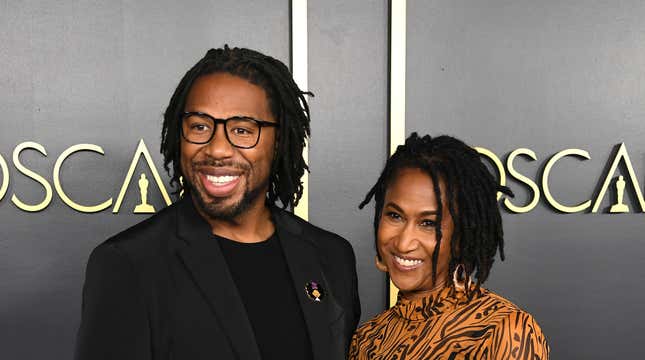 Matthew A. Cherry and Karen Rupert Toliver attend the 92nd Oscars Nominees Luncheon on January 27, 2020 in Hollywood, California.