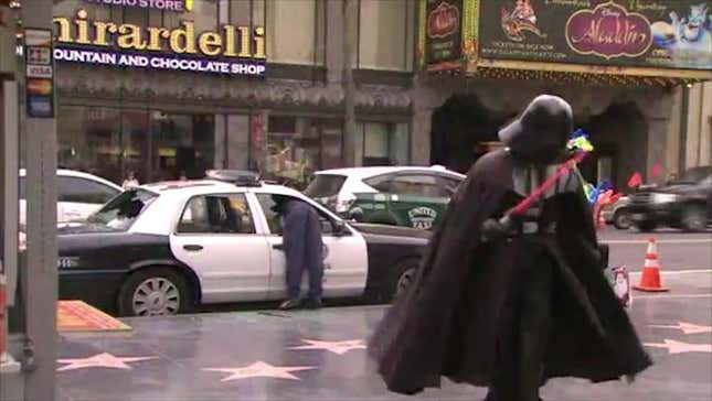 Man Robs Cop Car As Superman Does Nothing