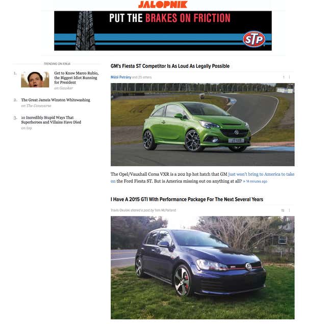 Image for article titled A Quick Tour Through All The Old Jalopnik Site Redesigns That Made You Angry