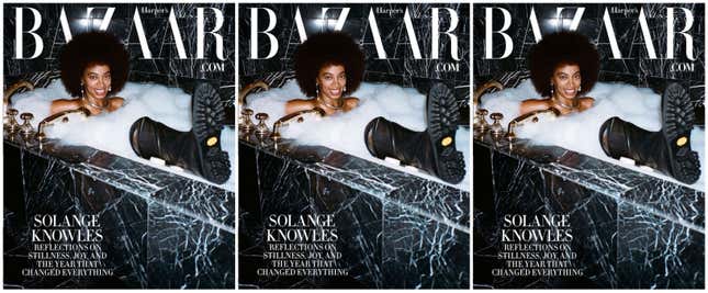 Image for article titled Bathed in Blackness: Solange Pens Her Own Cover Story for the Harper&#39;s Bazaar Fall Digital Issue