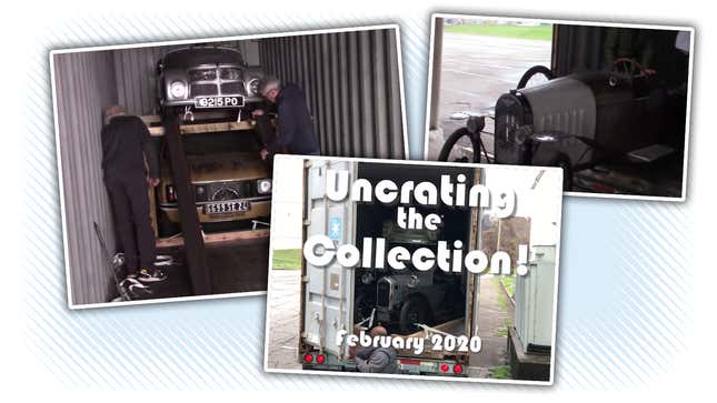 Image for article titled This Will Make Being Trapped At Home Much Better: The Lane Motor Museum Is Now Making Un-Crating Videos