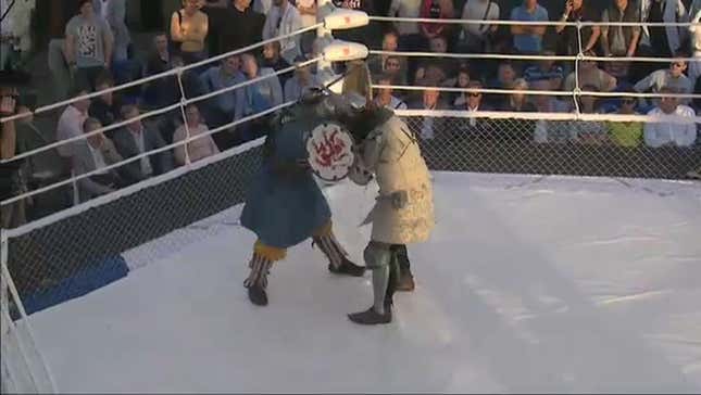 Russian MMA Card Features Armored Knights Battling With Swords