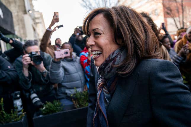 2020 Democratic presidential candidate Sen. Kamala Harris (D-CA) arrives to have lunch with Rev. Al Sharpton at Sylvia’s Restaurant in Harlem in New York City. According to Sharpton’s civil rights organization National Action Network, the two discussed criminal justice reform and other critical issues. Harris dined on a dish of chicken and waffles.