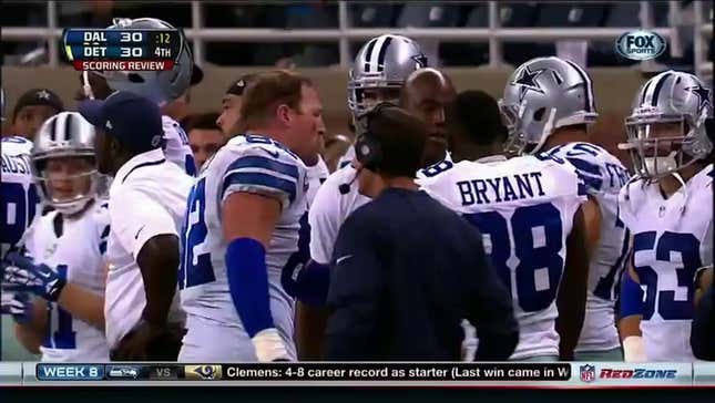 Dez Bryant Says His Sideline Tirade Was "All Positive"