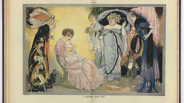 Illustration by Gordon Ross, published in Puck, 1910. Via the Library of Congress.