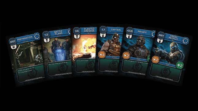 Image for article titled Gears Of War Turned Into A Magic-Style Card Game