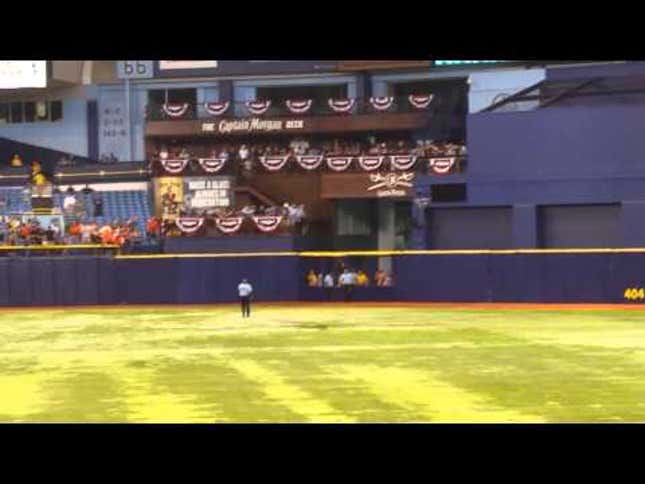 Idiot On The Field Almost Gets Away