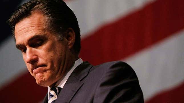Romney claims he wishes he&#39;d never aided helpless sick people.
