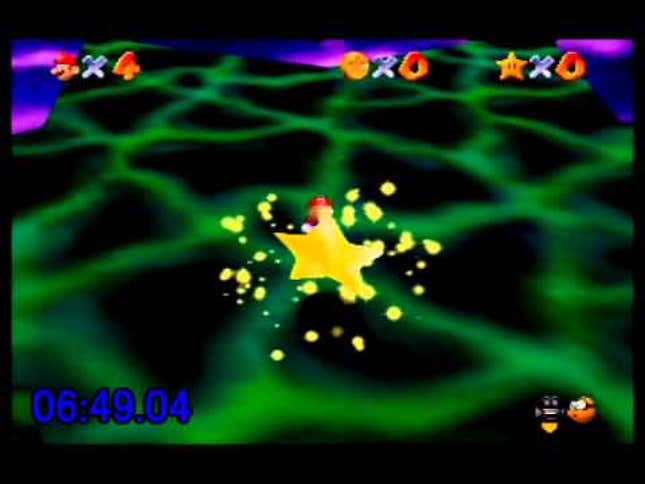 A New World Record For Beating <i>Super Mario 64</i> With No Stars