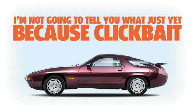 Image for article titled There&#39;s One Detail About The Porsche 928 That Makes It Unique In The History Of Motoring