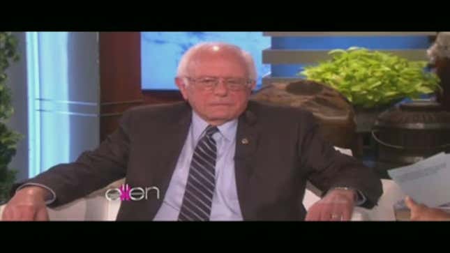 Bernie Sanders Reaches Peak Bernie Sanders in Incredibly Charming <i>Ellen </i>Appearance