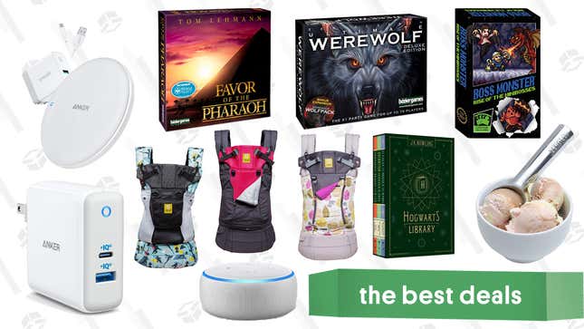 Image for article titled Monday&#39;s Best Deals: Board Games, Anker Gold Box, Hogwart&#39;s Library, and More