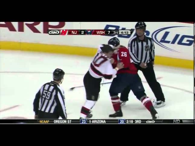 There Was A Lot Of Fighting In Last Night's Devils/Capitals Game