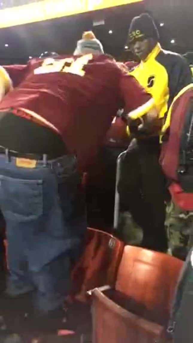 Skins Fan Angrily Shows Butt