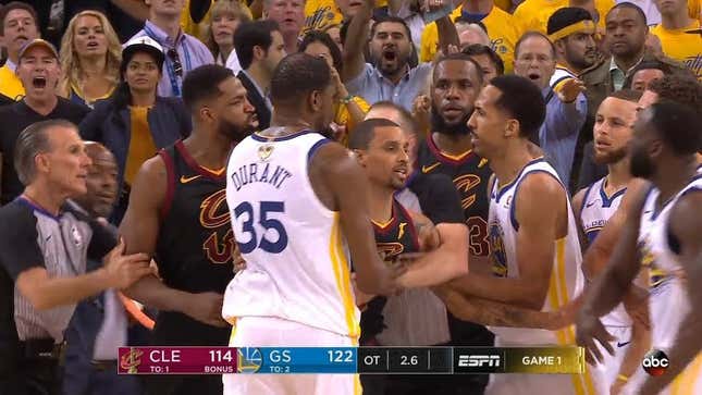 Report: Tristan Thompson Hit Draymond Green With A "Face Mush" At LeBron James's Party