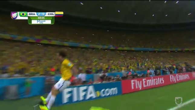 David Luiz Puts Brazil Up 2-0 With Phenomenal Free-Kick Goal