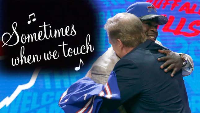 Who Hugged Roger Goodell Longest At Last Night's NFL Draft?