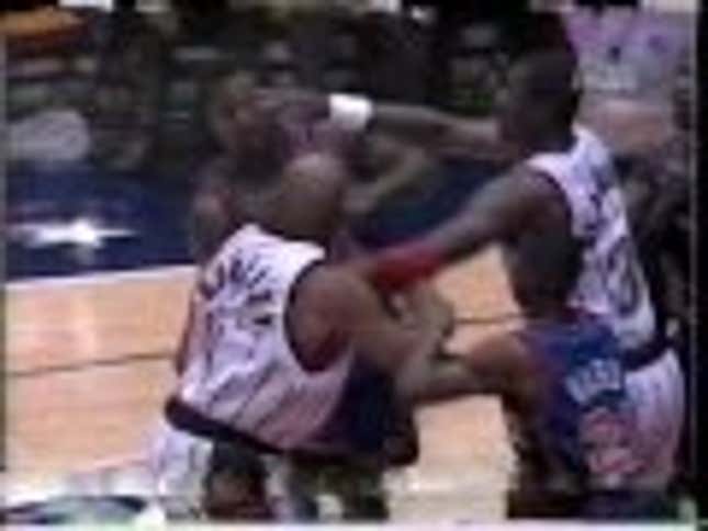 Former NBA Forward Claims He Saw Charles Oakley Smack Fire Out of Charles Barkley