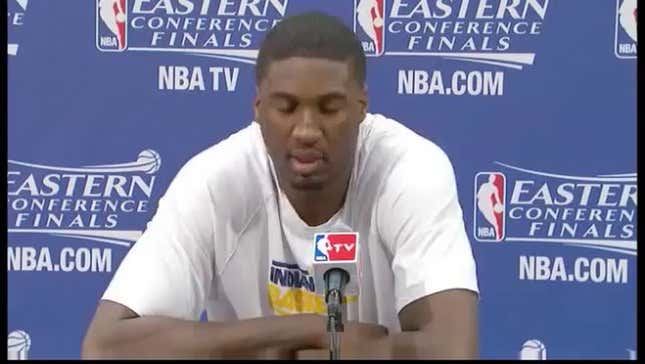 Roy Hibbert Had A Bizarre Post-Game Press Conference