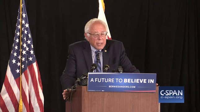 Bernie Sanders Has Testy Exchange With Reporter Who Asked If It's 'Sexist' For Him to Keep Running