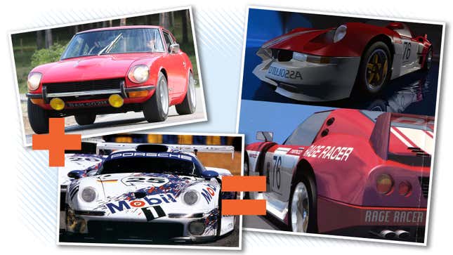 Image for article titled Let&#39;s Appreciate These Cool Video Game Cars Inspired By Real Ones