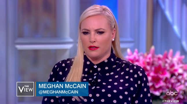 Image for article titled Meghan McCain Meghan McCained Again, So Whoopi Shut That Shit Up By Cutting to a Commercial