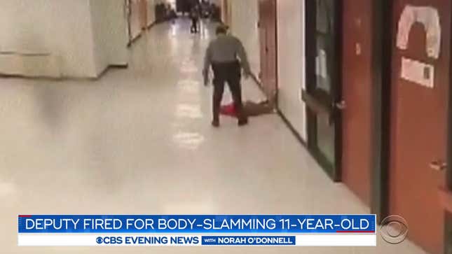 Image for article titled School Resource Officer Fired After Video Surfaces of 11-Year-Old Being Body Slammed: ‘This Should Never Have Happened’