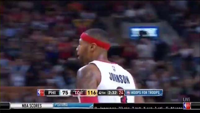 Ridiculously-Dressed Drake Pleased By Monster James Johnson Dunk