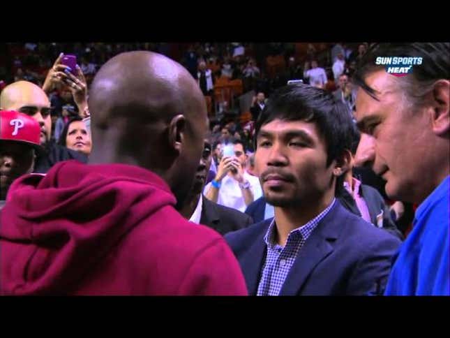 Mayweather And Pacquiao Meet For The First Time