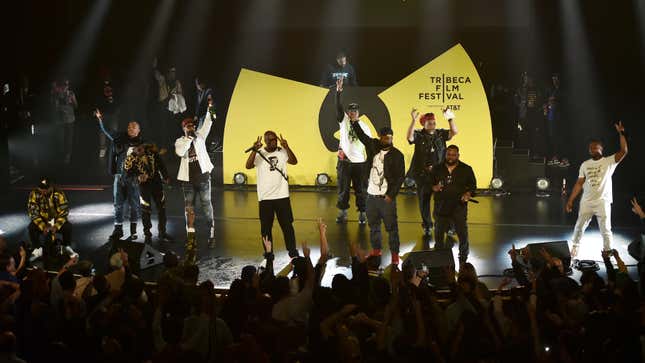 The Wu-Tang Clan performs live during Tribeca TV: Wu-Tang Clan: Of Mics And Men at the 2019 Tribeca Film Festival on April 25, 2019 in New York City. 