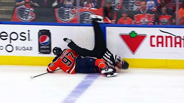 NHL Linesman Can't Stop Getting Gruesomely Injured