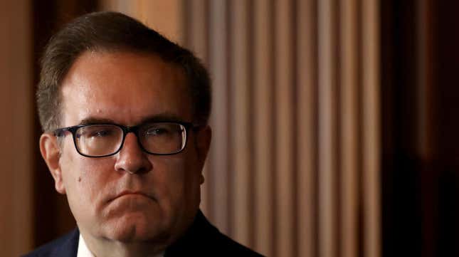 Environmental Protection Agency  Administrator Andrew Wheeler